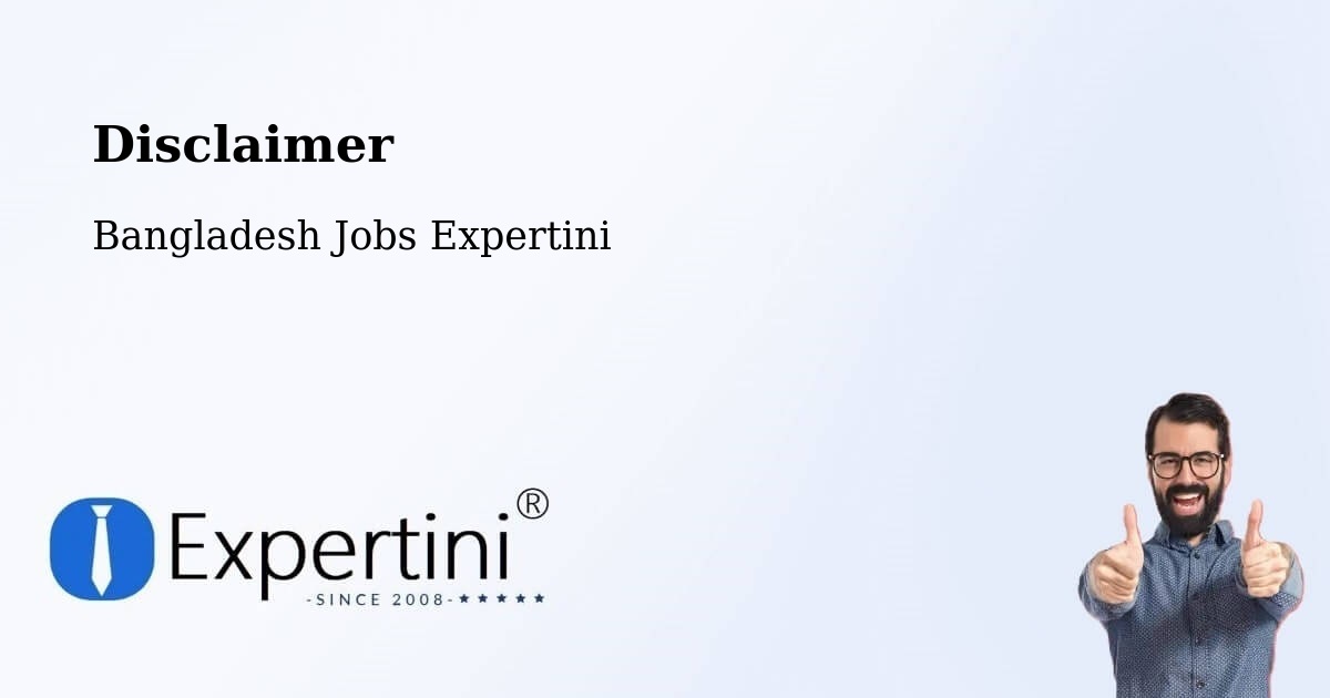 Disclaimer – Rāmganj - Bangladesh Jobs Expertini