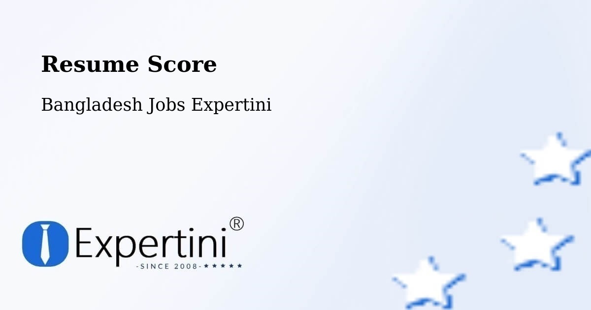 Resume Score & Job Description Match Tool – Rāmganj - Bangladesh Jobs Expertini